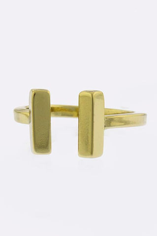 Metal Bar Accent Ring - My Jewel Candy
