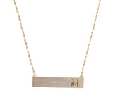 Celebrity Letter Bar Necklace Trend - My Jewel Candy - 3