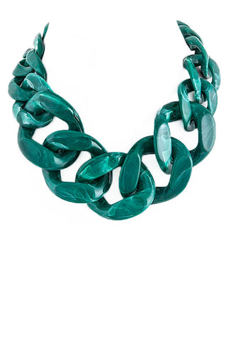 Malachite Chain Necklace - My Jewel Candy