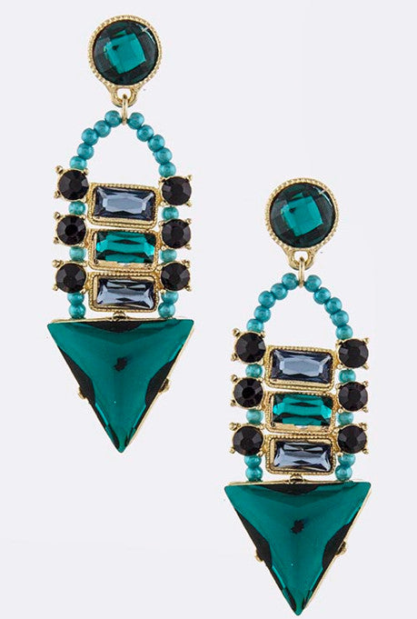Turquoise Oceana Earrings - My Jewel Candy - 1