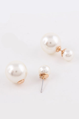 One Time Offer 58% Off Pearl Double-Sided Earrings (As seen in Good Housekeeping Magazine) - My Jewel Candy - 1