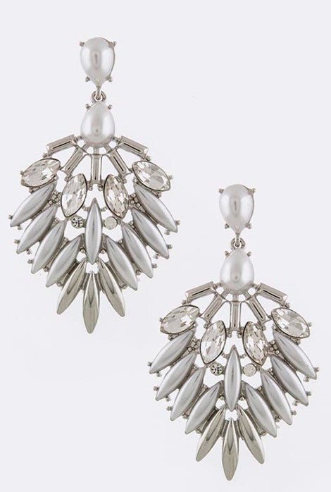 Pearl Peacock Earrings - My Jewel Candy