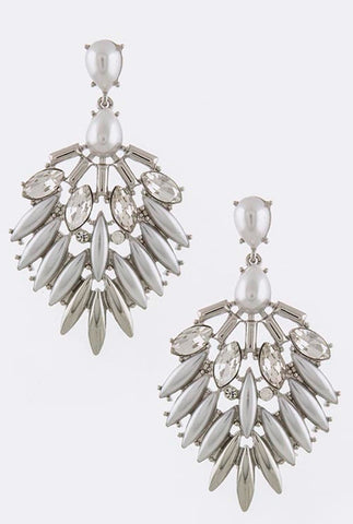 Pearl Peacock Earrings - My Jewel Candy