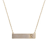 Celebrity Letter Bar Necklace Trend - My Jewel Candy - 6