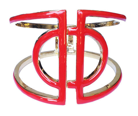 Red Cleopatra Cuff Bracelet - My Jewel Candy