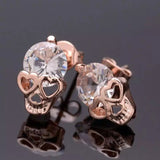 Love-Eyes Crystal Skull Earrings