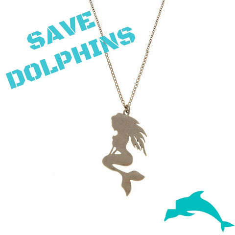 Save the Dolphins Mermaid Necklace - My Jewel Candy - 1