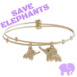 Save the Elephants Mommy & Me Dual-Bracelets - My Jewel Candy - 1