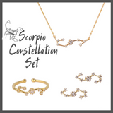 Scorpio Zodiac Jewelry Constellation Holiday Gift Set