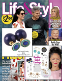 Black and White Earrings Double Sided Earrings (As seen in Life & Style Magazine)