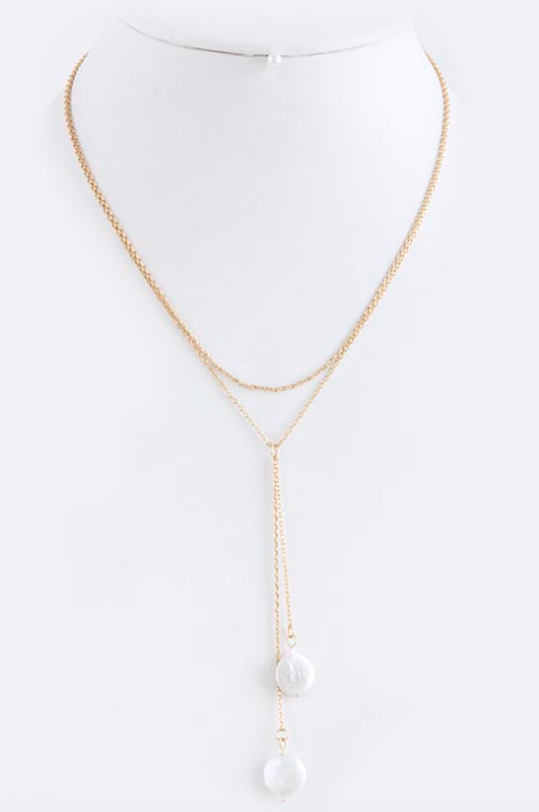 Freshwater Pearls Y-Necklace - My Jewel Candy - 1