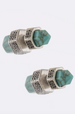 Quartz Shaped Double-Sided Earrings (Strawberry Ice) - My Jewel Candy - 3