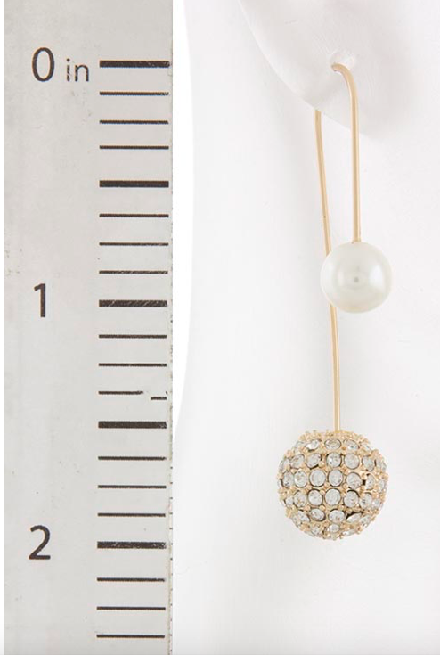 Double sided drop earrings shop