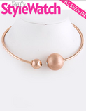 Open Collar Rose-Gold Necklace