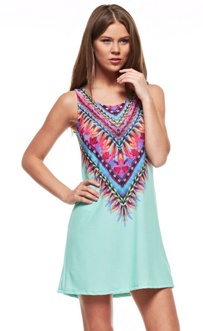 All Eyes on Me Dress (Mint) - My Jewel Candy - 1