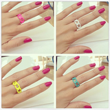 Neon Dipped Link Rings