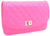 Neon Pink Quilted Bag - My Jewel Candy - 2