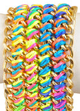 Neon Woven Chain Bracelet - My Jewel Candy - 2