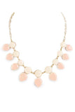 Beige Round and Teardrop Necklace - My Jewel Candy - 1
