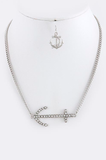 Crystal Anchor Charm Necklace Set - My Jewel Candy - 2