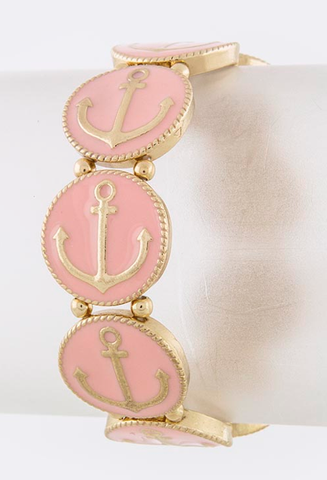 Pink Anchor Bracelet - My Jewel Candy