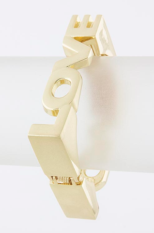 Square Love Bangle Bracelet - My Jewel Candy