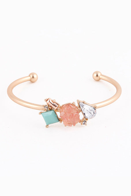 Sweet Tooth Cuff Bracelet (Peach/Mint) - My Jewel Candy - 1