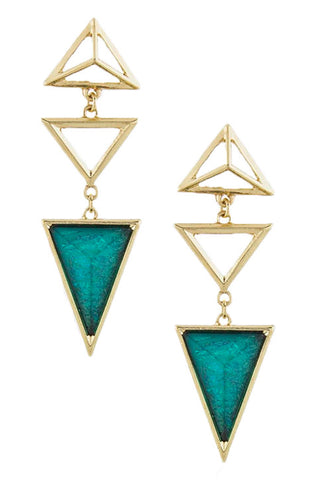 Triangle Jewel Earrings - My Jewel Candy