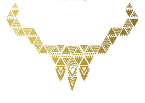 24 Karat Jewelry Tattoo "Triangle Princess" (Gold Candy) - My Jewel Candy - 1