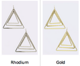 Rep Tri Delt Drop Earrings - My Jewel Candy - 2