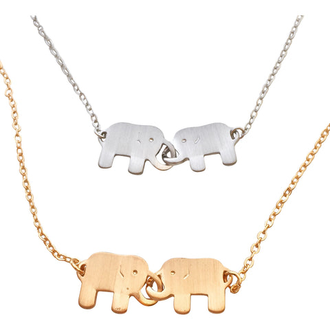 Trunks of Love Elephant Necklace - My Jewel Candy