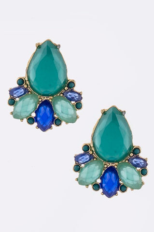 Turquoise Papillon Earrings - My Jewel Candy
