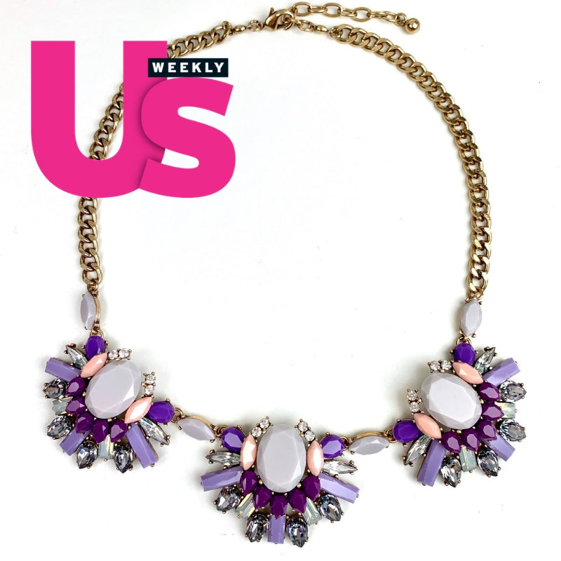 Shades of Purple Necklace (Seen in Us Weekly Magazine)