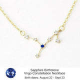 Virgo Celestial Constellation Zodiac Necklace - As seen in Real Simple & People Magazine