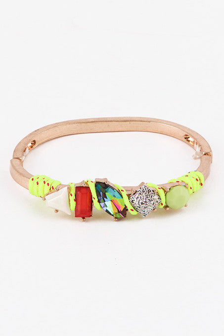 Neon Yellow Crandy Crush Bracelet - My Jewel Candy - 1