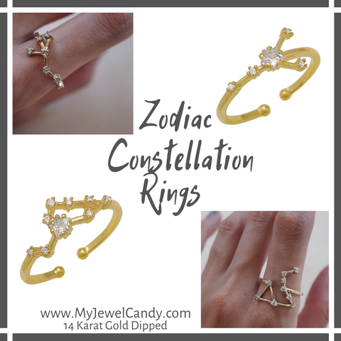 Zodiac Constellation Rings