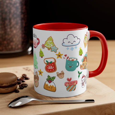 OMG! Kawaii Sticker Lover Christmas Mug | Cute Christmas Kawaii Cats | Fun Sticker Pack | Holiday Sticker Pack | Kawaii Gift for Her | Christmas Gifts