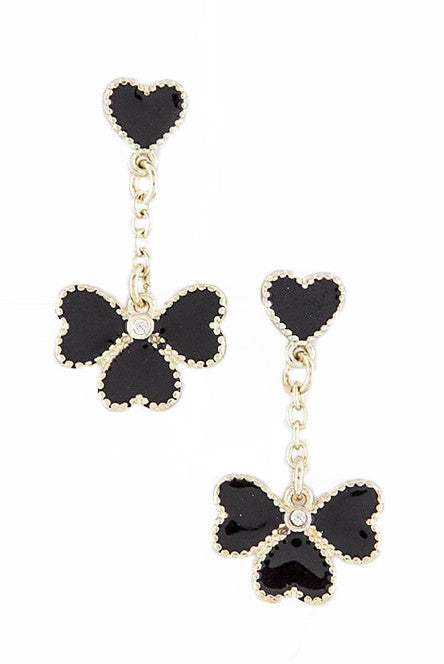 Clover Heart Earrings - My Jewel Candy