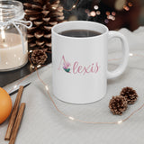 Personalized Gift Mug with Flowers | 11oz Ceramic Mug