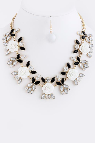 Faceted Rosette Necklace - My Jewel Candy