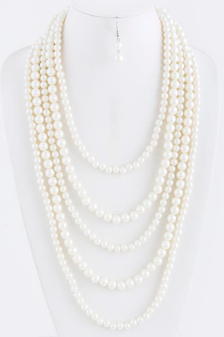Layered Pearl Necklace - My Jewel Candy