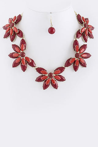 Floral Dome Jewel Necklace - My Jewel Candy