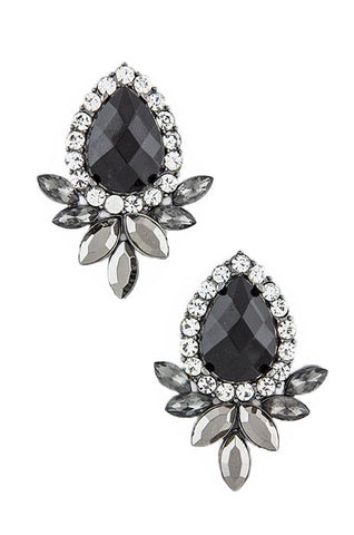 Floral Jeweled Earrings - My Jewel Candy