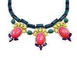 Jewel Fantasy Necklace - Green & Pink - My Jewel Candy - 3