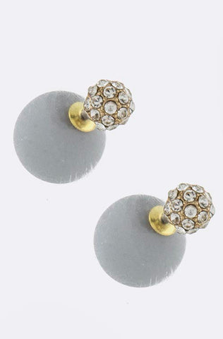 Double-Sided Ear Pops (Grey) - My Jewel Candy - 1