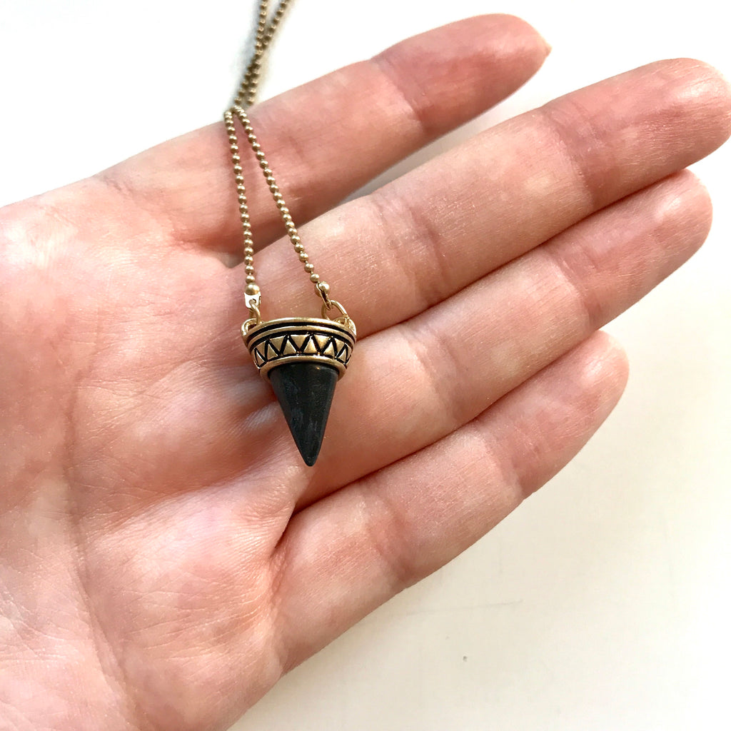 Black Spike Necklace