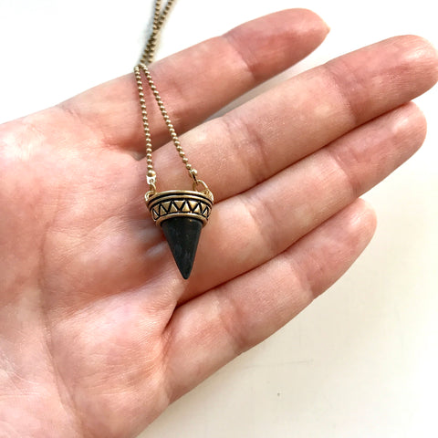 Black Spike Necklace