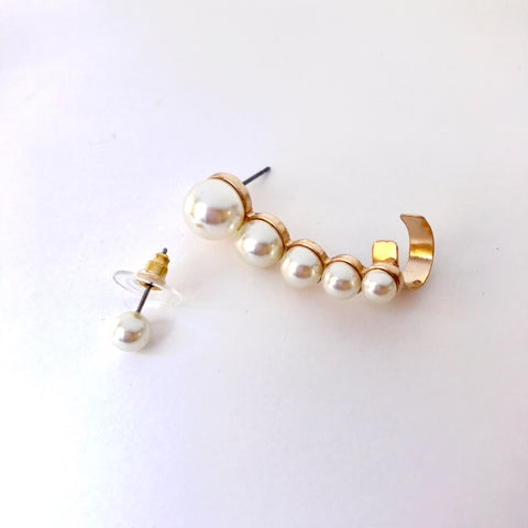 Pearl Ear Crawler and Pearl Stud