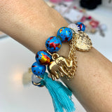 Save Elephants Beaded Stack Bracelets