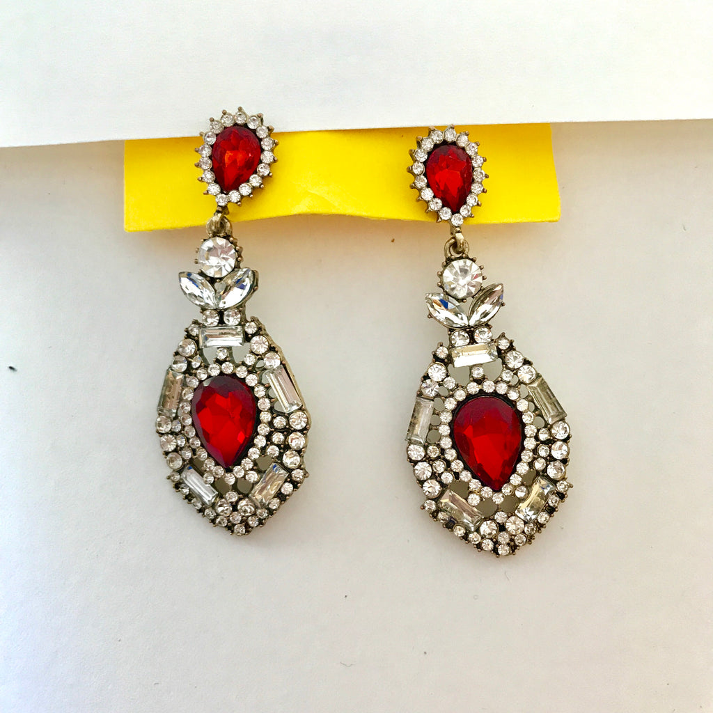 Brilliance Ruby Earrings 👑🌹